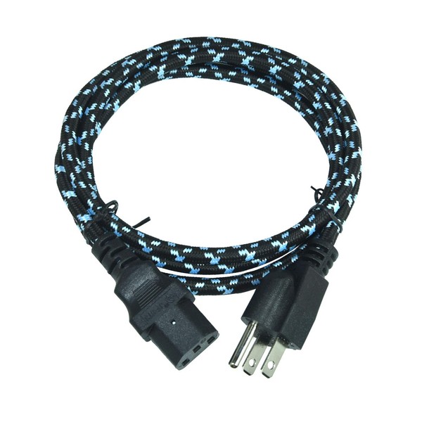1-Pack FILSHU 16 AWG Heavy Duty 3 Prong Braided Power