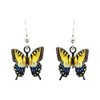 Swallowtail Butterfly Earrings by d'ears Non-Tarnish Sterling Silver French Hook