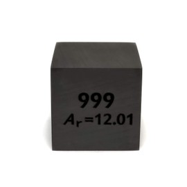Elemental Specimen Carbon C (25mm Cube, Engraved A, Normal Surface)