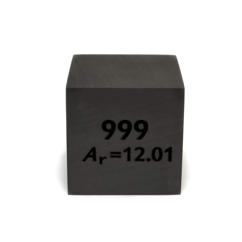 Elemental Specimen Carbon C (25mm Cube, Engraved A, Normal Surface)