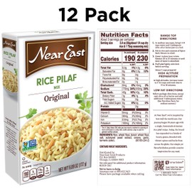 Near East Rice Pilaf Mix, Original, 6.09 Ounce (Pack of 12 Boxes)