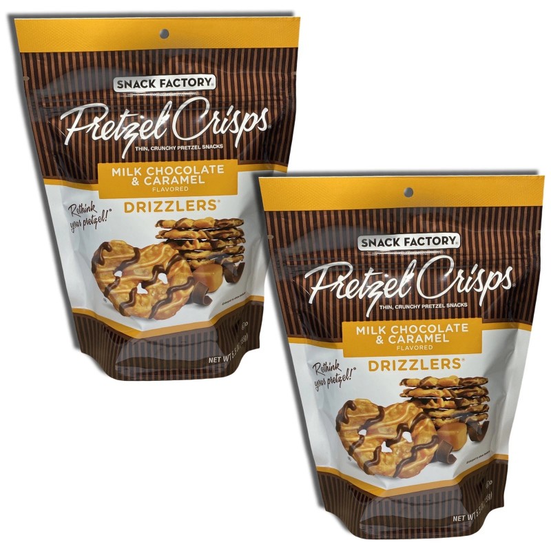 Tribeca Curations Snack Factory Milk Chocolate Pretzel Crisps Drizzlers 5.5