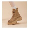 Botas Martin Retro Con Suela Gruesa A Media Pantorrilla Para