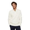 Polo Club Men's Basic Pullover Beige with Zip - 100%