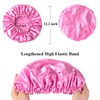 Shower Cap, Shower Cap Reusable Waterproof Washable for Women, Elastic