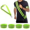 Reflective Running Gear, High Visibility Safety Reflective Sash with Buckle,