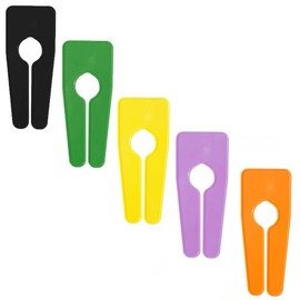 MIX 5 NEW PLAIN COLOURED GARMENT/ CLOTHES RAIL DIVIDERS