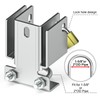 Fixirons Chain Link Fence Double Gate Latch for 1-5/8" or