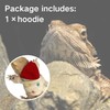 Lizards Clothes for Bearded Dragon Cotton Hoodies Leopard Gecko Costume,