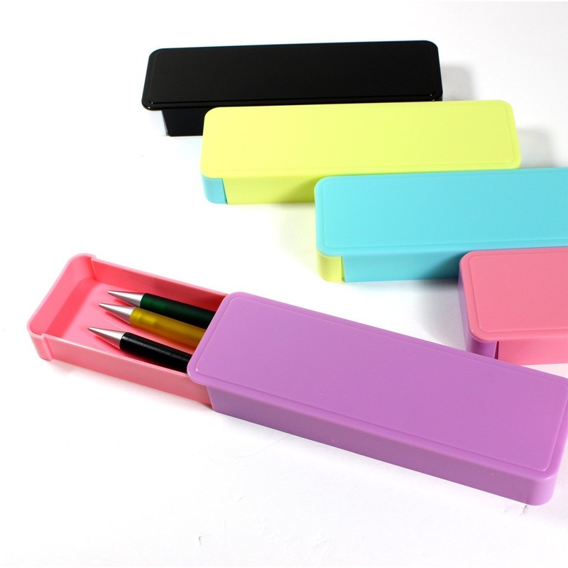 Eagle Japan SP551 Pencil Case, Slide Plastic Pen Case, Neon