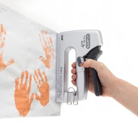 Rapesco 1766 ECO T14-Alu 5-in-1 Lightweight die-cast Aluminum Staple/Nail Tacker, Uses Type 13, JT21 and 71 Staples, Type 18G Nails and 180 Headless Pins, Silver