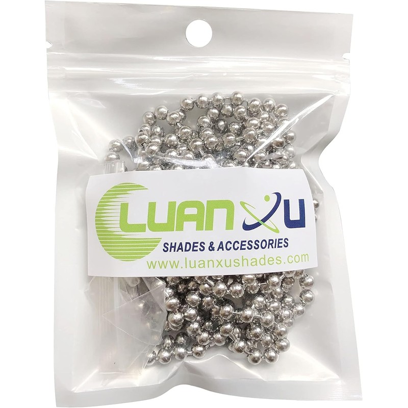 4.5 mm Stainless Steel Bead Chain with 5 Connectors, Fix