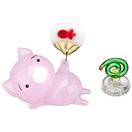 Forkart Cute Pig, Handmade, Glassware, Relaxing Summer, Pig CYK677