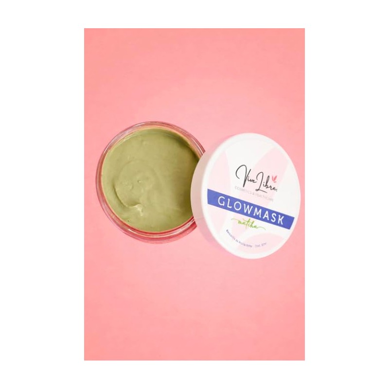 Matcha Glow Mask-Mascarilla de Arcilla Antioxidante- Vive Libre Cosmetics &