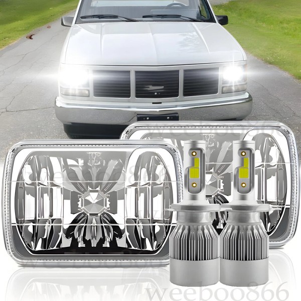 Unbranded H6054 7x6" Led Headlight Hi-Lo for Chevy C1500 C2500