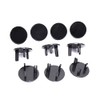 3 Hole ABS Socket Proofing Outlet Cover, Safer for Babies, Firmer Fixing, Sockets from Dust and (Black)
