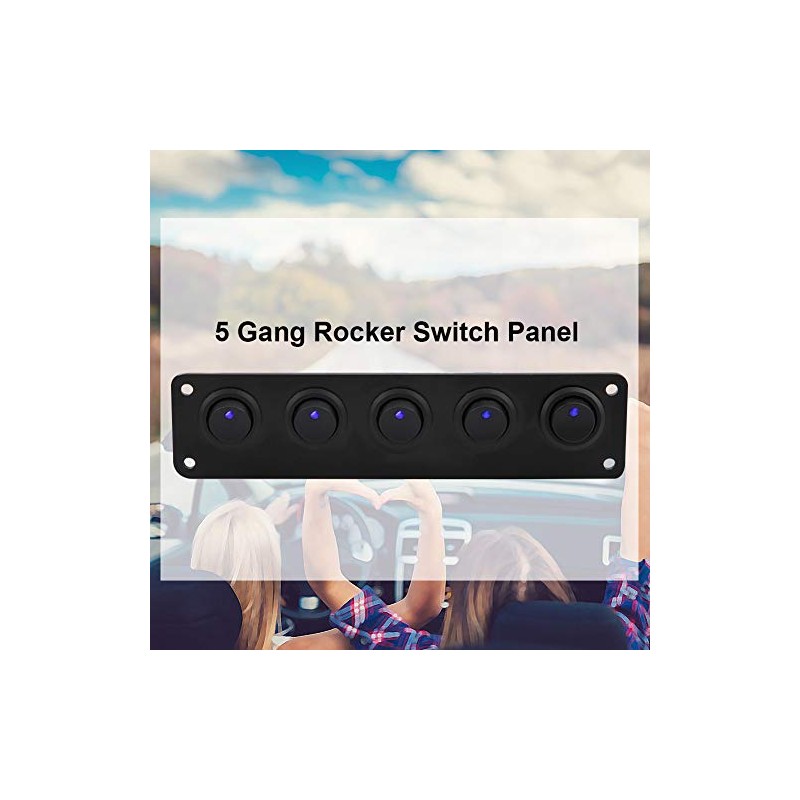 Rocker switch panel.