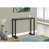Monarch Specialties I Accent Table-42 L Tempered Glass Hall Console,