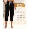 Ficerd 3 Pcs Women's Capri Sweatpants Joggers Casual Sports Cropped