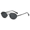 YAMEIZE Retro Metal Frame Pilot Round Sunglasses for Men and