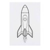 Large 'Space Rocket' Temporary Tattoo (TO00074447)
