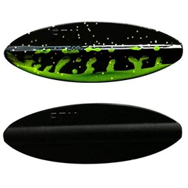 Fishing Tackle Max FTM Omura 5200359 Inline Maxi Spoon 3.5 g Black UV Green Black