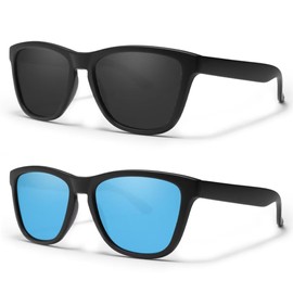 Carefully Polarized Sunglasses for Women and Men Classic Trendy Sun Glasses with 126% UV ProtectionC131