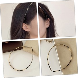 VICASKY Acetic Acid Leopard Hairbands for Women Durable Non Slip Cloth Headband Chic Hair Accessories for Facial Cleansing and Photo Props