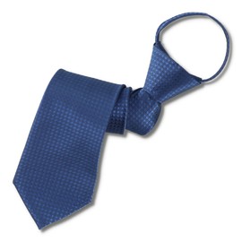 HAVILAH MODE One-Touch Necktie, Washable, Long, Glossy/Business/Job Hunting, Ceremonial Occasions, Groomsmen, Formal Clothes, Weddings, Funerals, Plain, Dots, Striped, blue
