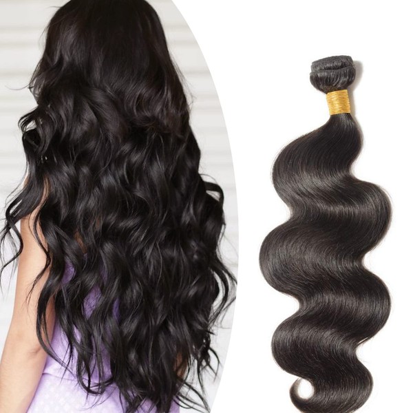 Sego 10A Brazilian Human Hair Bundles, Afro, Body Wave, Weave, 100% Unprocessed Virgin Brazilian Hair, 71 cm, 1 Bundle