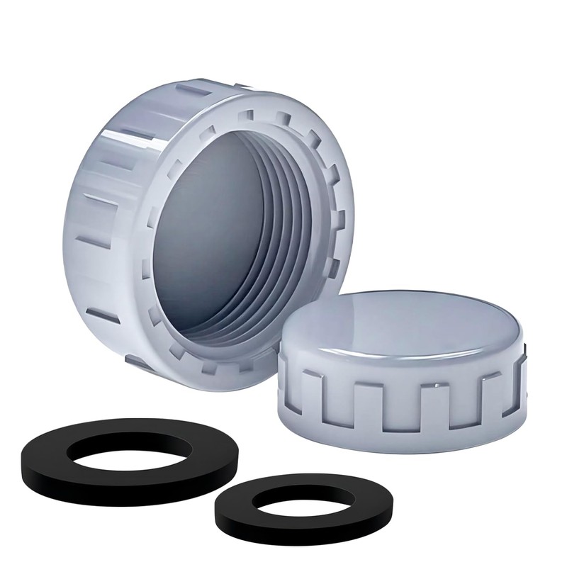 Ctyjia 2 Pack Female Thread Pipe Fitting Cap, 50mm Fitting