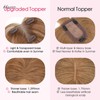 Hairro Human Hair Toppers with Side Bangs, 3D 360° Seamless