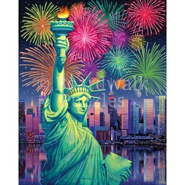 Lady Liberty by Boardwalk - 500 Piece Jigsaw Puzzle for Adults, Made in USA