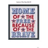 Unbranded Home of the free crochet blanket pattern,60x70"