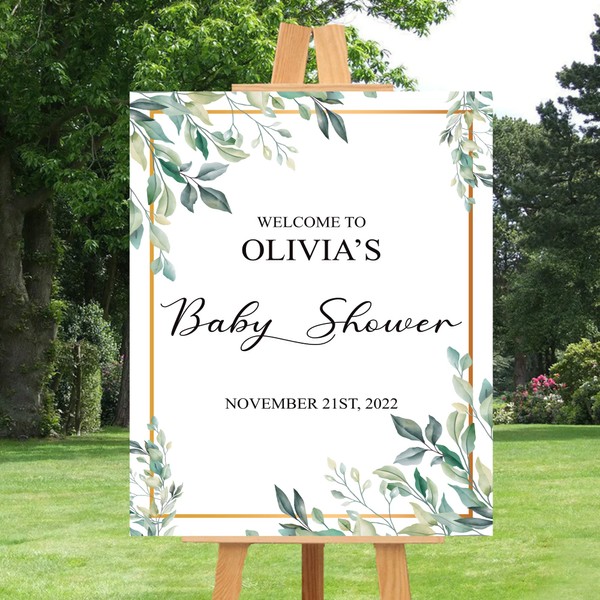 Custom Baby Shower Foam Board Poster Sign, Baby Shower &