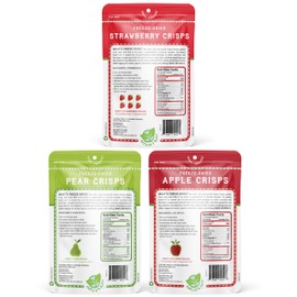 Nature’s Turn Freeze-Dried Fruit Crisps –Healthy, Gluten-Free,Crispy & Delicious, Plant-Based Snack,Ideal for Cereal, Smoothies,School Lunches,& On-the-Go,Lunchbox Snack Variety Bags of 15 (0.35 oz Each)