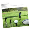 Sosoport 3sets Golf Accessories Bamboo Golf Holder Wood Tees Markers