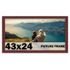 CountryArtHouse 43x24 Frame Brown Mahogany Picture Frame - Solid Wood