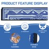 6'x9' Waterproof Blue Floral Reversible Outdoor Rug UV Fade Resistant