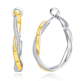 Gold Hoops Earrings for Women, Gold Earrings Hoops Hypoallergenic Huggie Sleeper Earrings, Gold Small Hoop Earrings for Girls Christmas Birthday Jewellery Gift