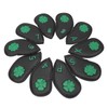 10 PCS Golf Club Head Covers Four Leaf Clover Pattern