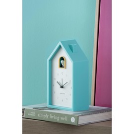 Karlsson Turquoise Blue Modern Cuckoo Alarm Clock