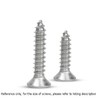 500X NUZAMAS 6G*25 304 Stainless Steel Self-Tapping Screws Cross Flat