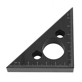 Ruler Thickened 45 Degree Aluminium Alloy Triangle Angle Ruler Woodworking High Precision Measuring Tool for Carpenters