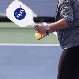 TigerTail Sports NASA Go for Launch Design Pickleball Paddle, USA Pickleball Approved, White Trim