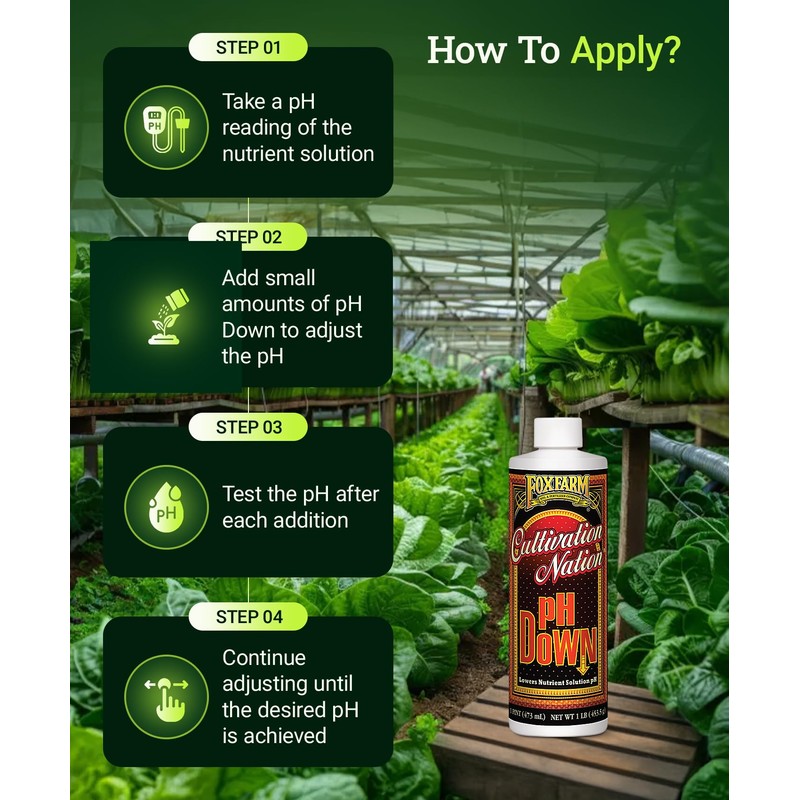 FoxFarm Cultivation Nation pH Down - Liquid Nutrient Solution Adjuster