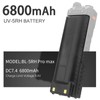 BAOFENG AR-5RM Battery,6800mAh High Capacity 5RM Extended Rechargeable Battery USB-C