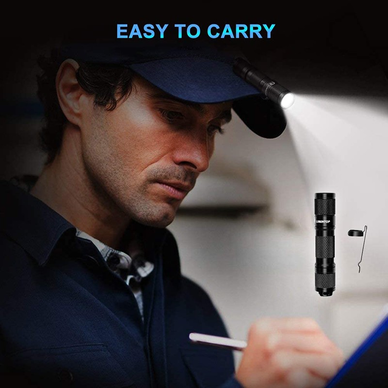 LED Flashlight, Pocket-Sized EDC Flashlight LUMINTOP Tool AA 2.0, Super
