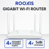 ROOXIS AC1200 | Gigabit WiFi Router | 4 x Gigabit