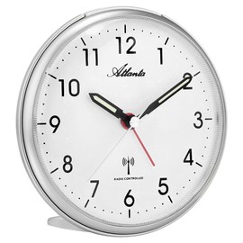 Atlanta Wecker Analog Silber 1828-19